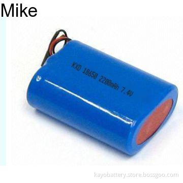 Lithium Ion Battery Pack 18650-3S 2200mAh 11.1V